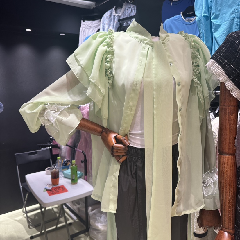 CHAVI韓國直郵㊣東大門實拍女裝新款25春夏熱賣推薦襯衫蕾絲衫CHAVI襯衫/蕾絲衫