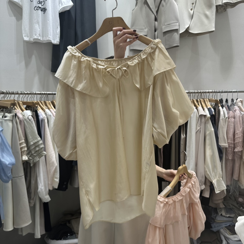 G.I-L韓國㊣直郵東大門代購女裝新品職業25春夏襯衫蕾絲衫G.I-L襯衫/蕾絲衫圖色2