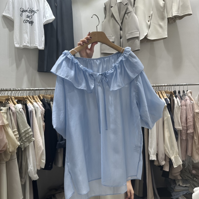 G.I-L韓國㊣直郵東大門代購女裝新品職業25春夏襯衫蕾絲衫G.I-L襯衫/蕾絲衫圖色3