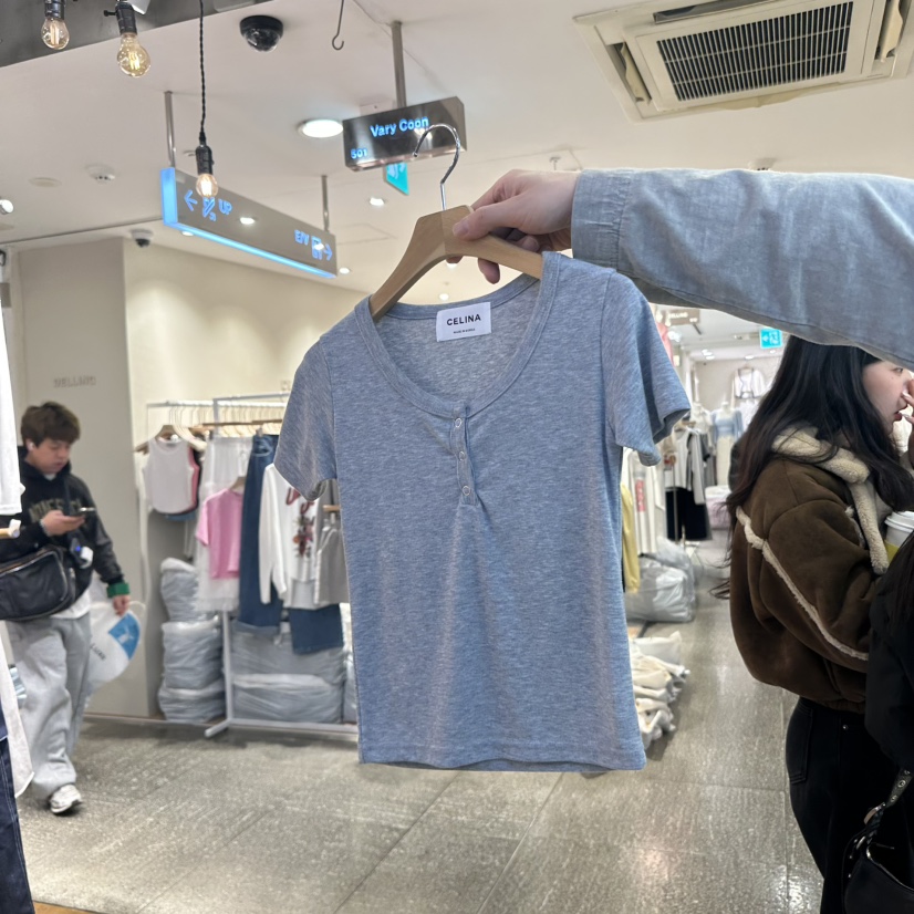 CELINA韓國㊣直郵東大門代購女裝新款職業推薦休閑時尚熱賣T恤CELI_NAT恤圖色2