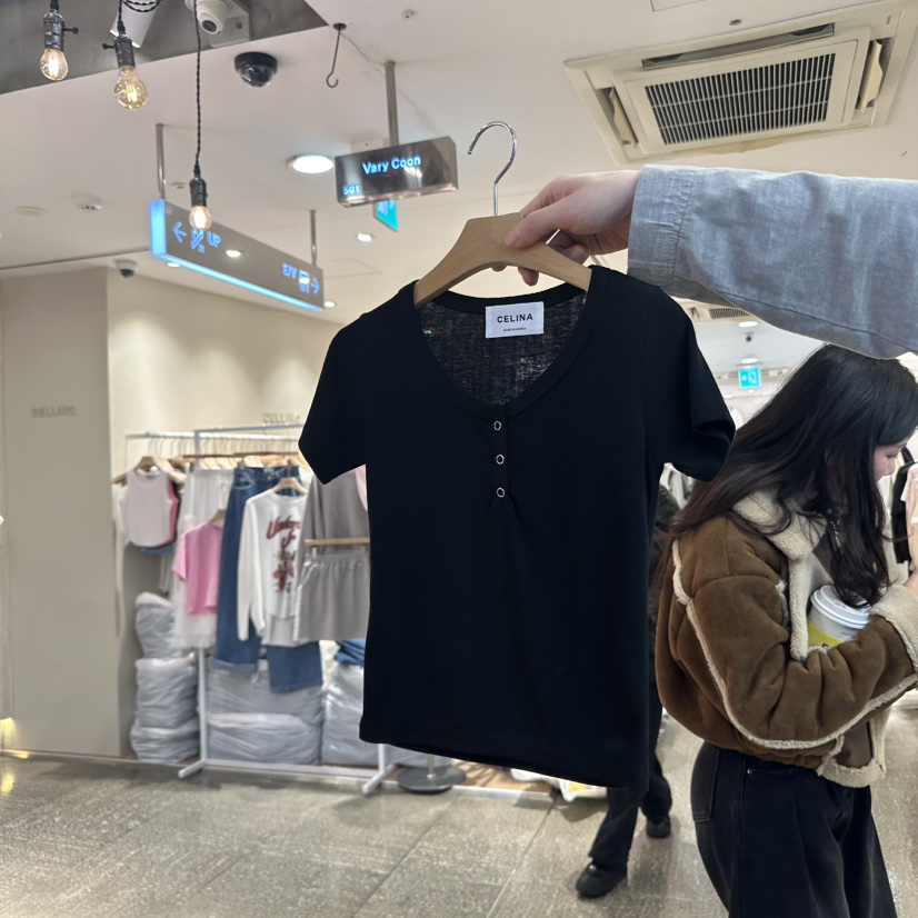 CELINA韓國㊣直郵東大門代購女裝新款職業推薦休閑時尚熱賣T恤CELI_NAT恤圖色3