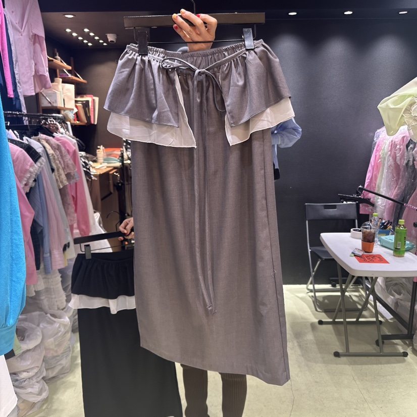 CHAVI韓國直郵㊣女裝新品人氣熱賣職業25春夏時尚推薦休閑長裙CHAVI長裙