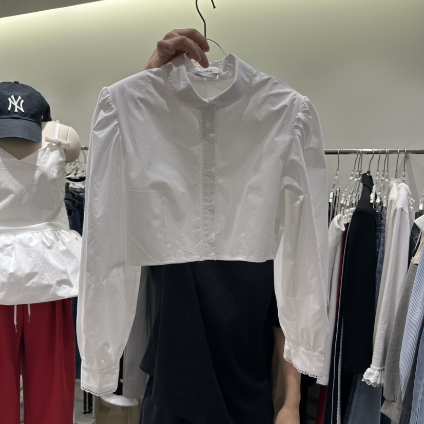 BAIE.38直郵韓國代購㊣女裝新款推薦25春夏職業襯衫蕾絲衫BAIE.38襯衫/蕾絲衫圖色2