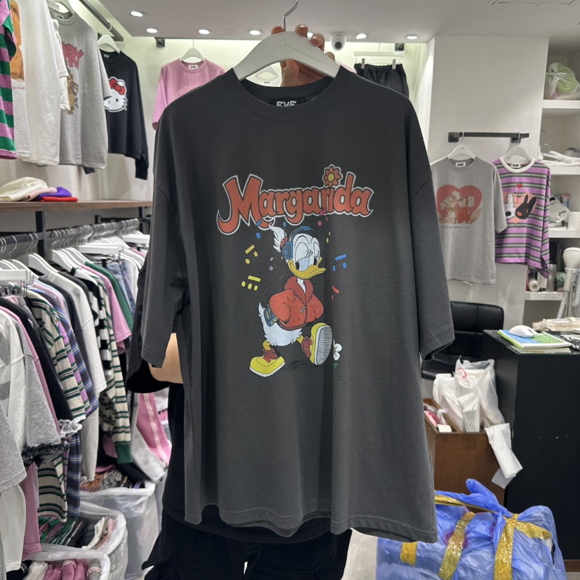 EVE韓國㊣直郵東大門代購女裝新品人氣職業休閑熱賣時尚T恤EVET恤圖色3