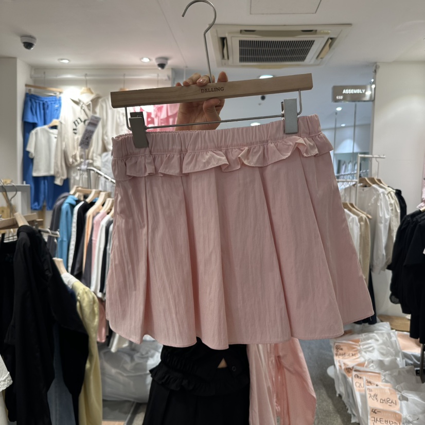 DELLING韓國代購女裝新款熱賣25春夏休閑真品職業推薦人氣短裙DELLING短裙圖色2