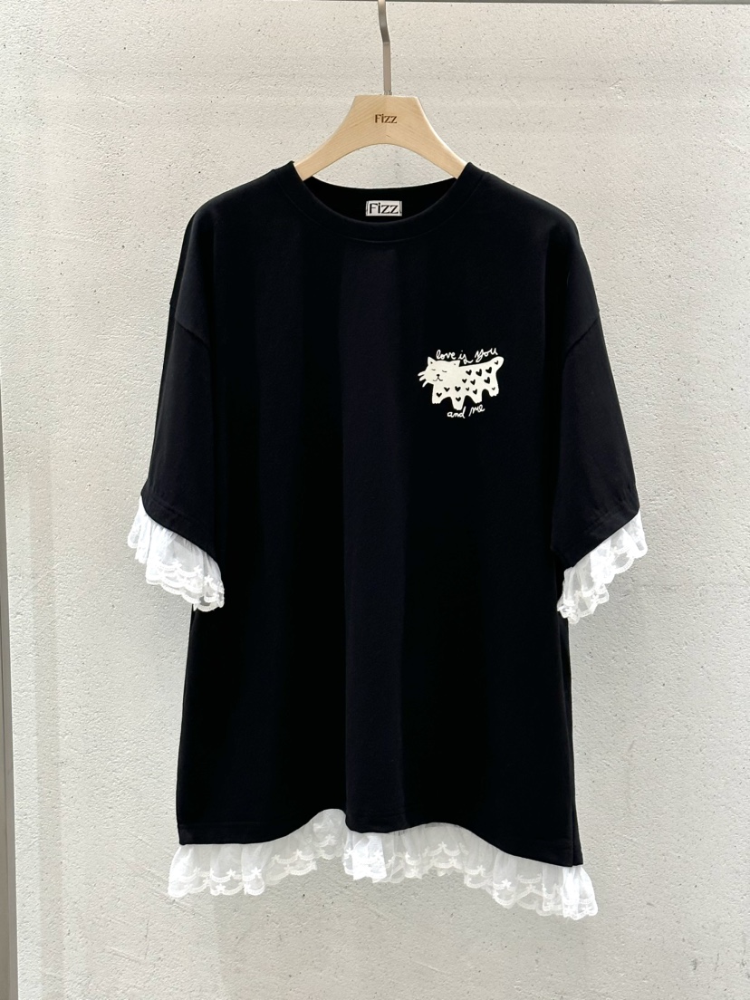 FIZZ東大門代購女裝新品推薦真品休閑熱賣時尚職業25春夏T恤FIZZT恤圖色1