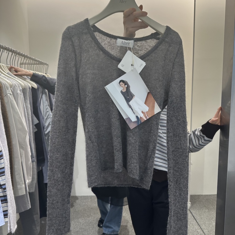 ALTER東大門實拍女裝新品時尚25春夏職業推薦人氣休閑針織衫Alter針織衫圖色4