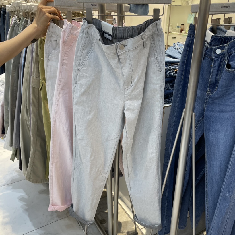 POCKET-Q東大門代購女裝新品25春夏真品職業推薦人氣休閑褲POCKET-Q休閑褲