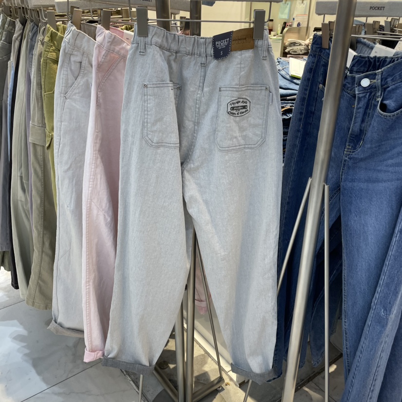 POCKET-Q東大門代購女裝新品25春夏真品職業推薦人氣休閑褲POCKET-Q休閑褲