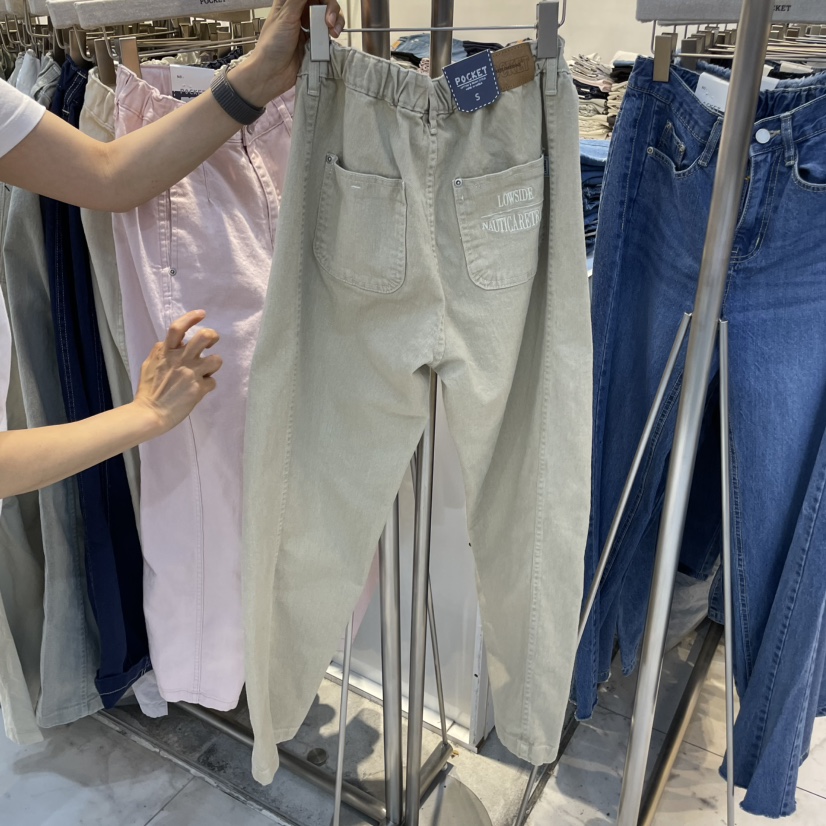 POCKET-Q東大門直郵女士新品熱賣25春夏職業真品休閑休閑褲POCKET-Q休閑褲