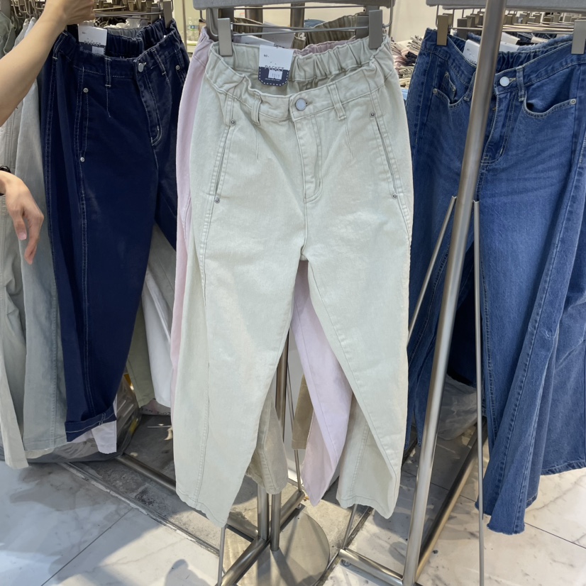POCKET-Q東大門直郵女士新品熱賣25春夏職業真品休閑休閑褲POCKET-Q休閑褲圖色3