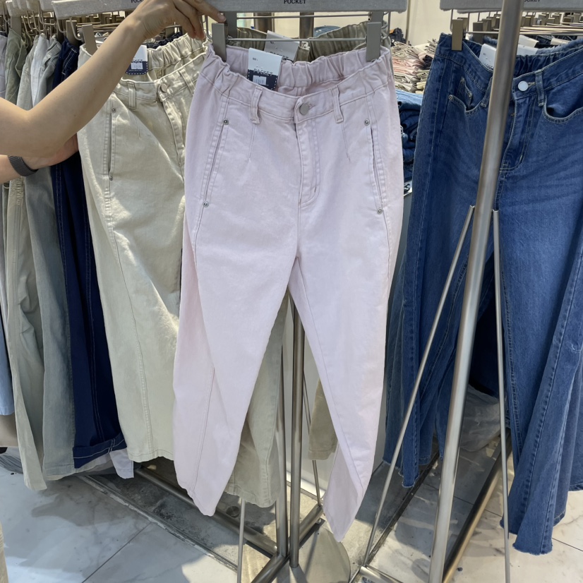 POCKET-Q東大門直郵女士新品熱賣25春夏職業真品休閑休閑褲POCKET-Q休閑褲圖色4