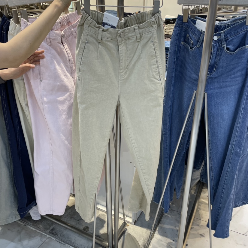 POCKET-Q東大門直郵女士新品熱賣25春夏職業真品休閑休閑褲POCKET-Q休閑褲圖色5