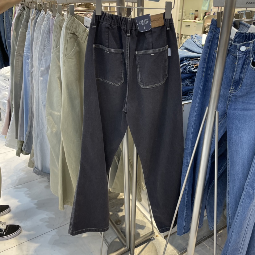 POCKET-Q韓國代購女士新品人氣真品推薦25春夏時尚職業休閑褲POCKET-Q休閑褲
