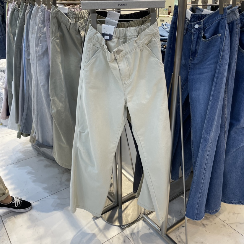 POCKET-Q韓國代購女士新品人氣真品推薦25春夏時尚職業休閑褲POCKET-Q休閑褲圖色3