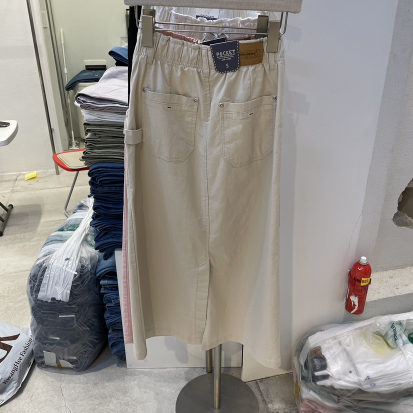 POCKET-Q東大門實拍女士新款25春夏熱賣休閑時尚半身裙中短裙POCKET-Q半身裙/中短裙