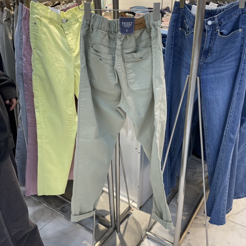 POCKET-Q東大門實拍女裝新品時尚25春夏真品職業人氣休閑褲POCKET-Q休閑褲