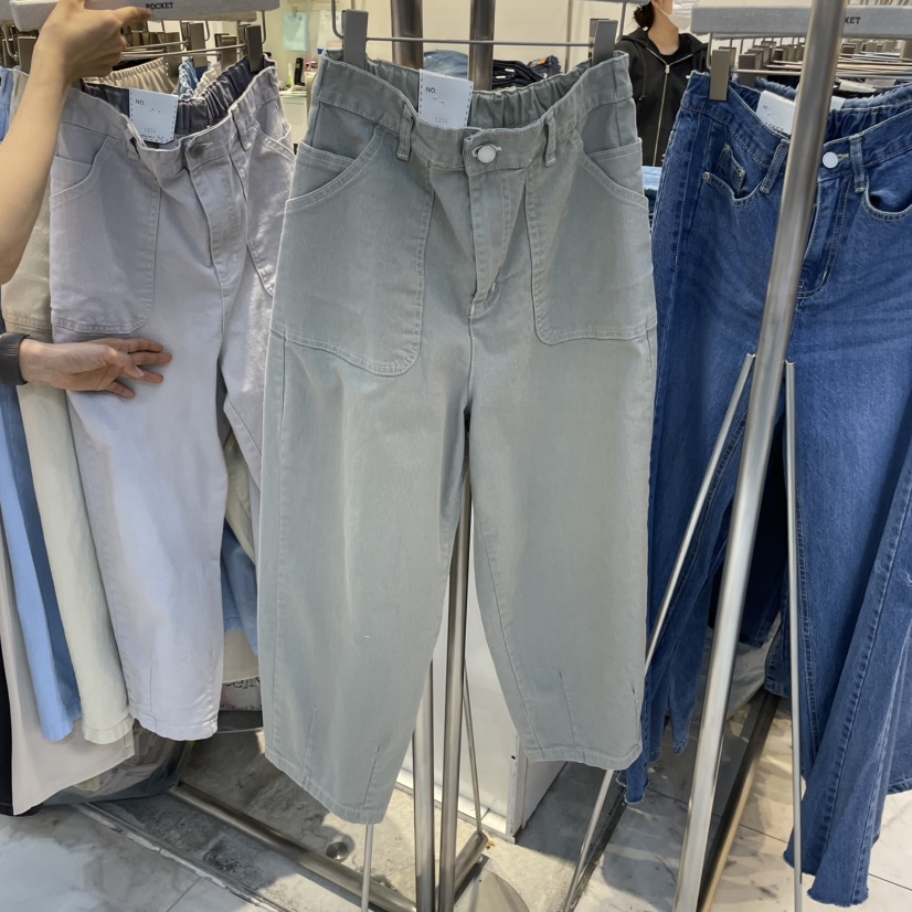 POCKET-Q東大門代購女士新款人氣時尚熱賣25春夏職業休閑褲POCKET-Q休閑褲圖色3
