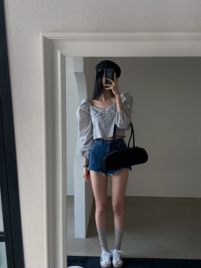 VERANDA韓國直郵女士新款推薦時尚人氣熱賣25春夏襯衫蕾絲衫VERANDA襯衫/蕾絲衫