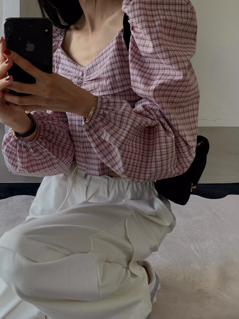 VERANDA韓國直郵女士新款推薦時尚人氣熱賣25春夏襯衫蕾絲衫VERANDA襯衫/蕾絲衫