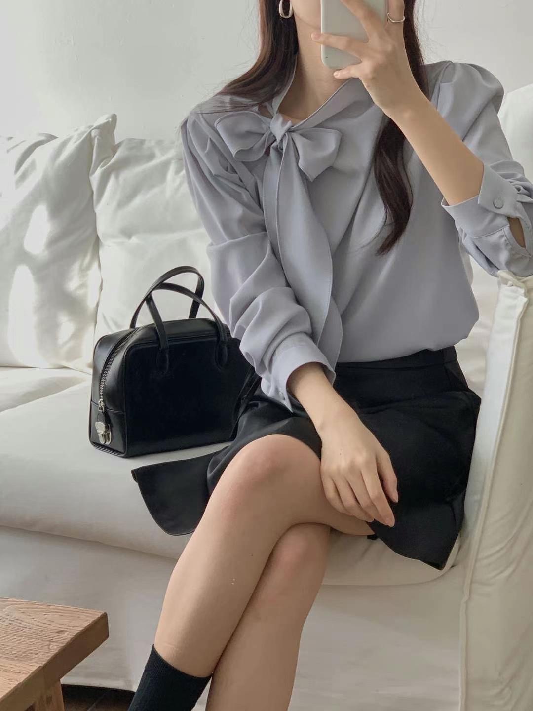 MY YOUNG東大門代購女士新品推薦時尚休閑職業25春夏襯衫蕾絲衫LEHEVE-MY YOUNG兩件起襯衫/蕾絲衫