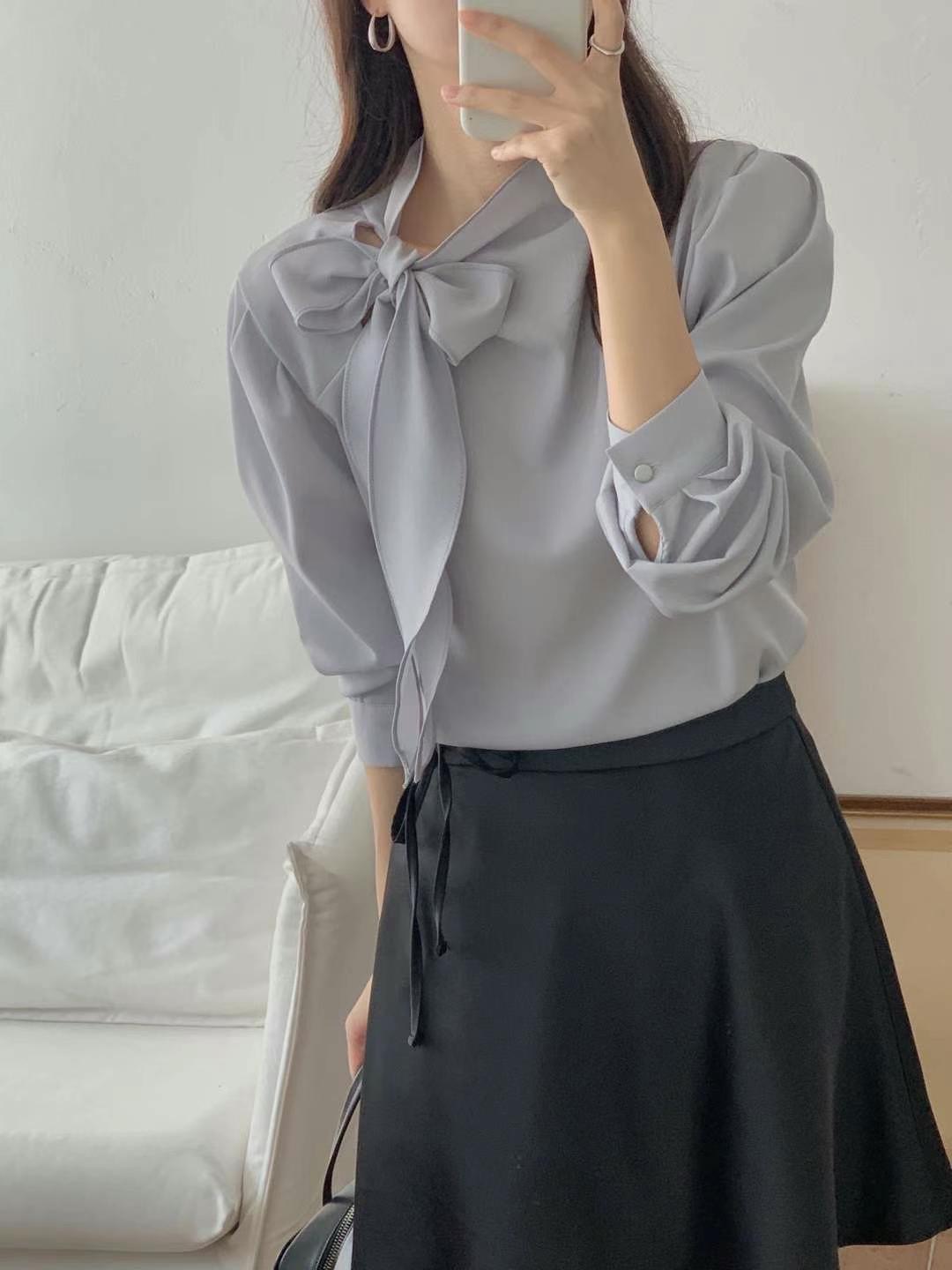 MY YOUNG東大門代購女士新品推薦時尚休閑職業25春夏襯衫蕾絲衫LEHEVE-MY YOUNG兩件起襯衫/蕾絲衫圖色3