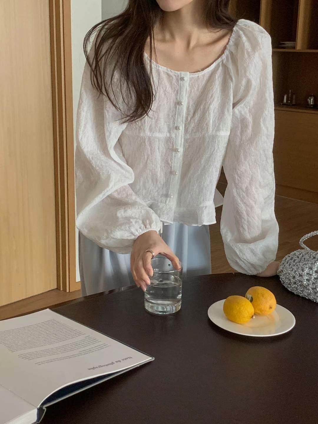 MY YOUNG東大門直郵女士新款人氣時尚真品推薦25春夏襯衫蕾絲衫LEHEVE-MY YOUNG兩件起襯衫/蕾絲衫