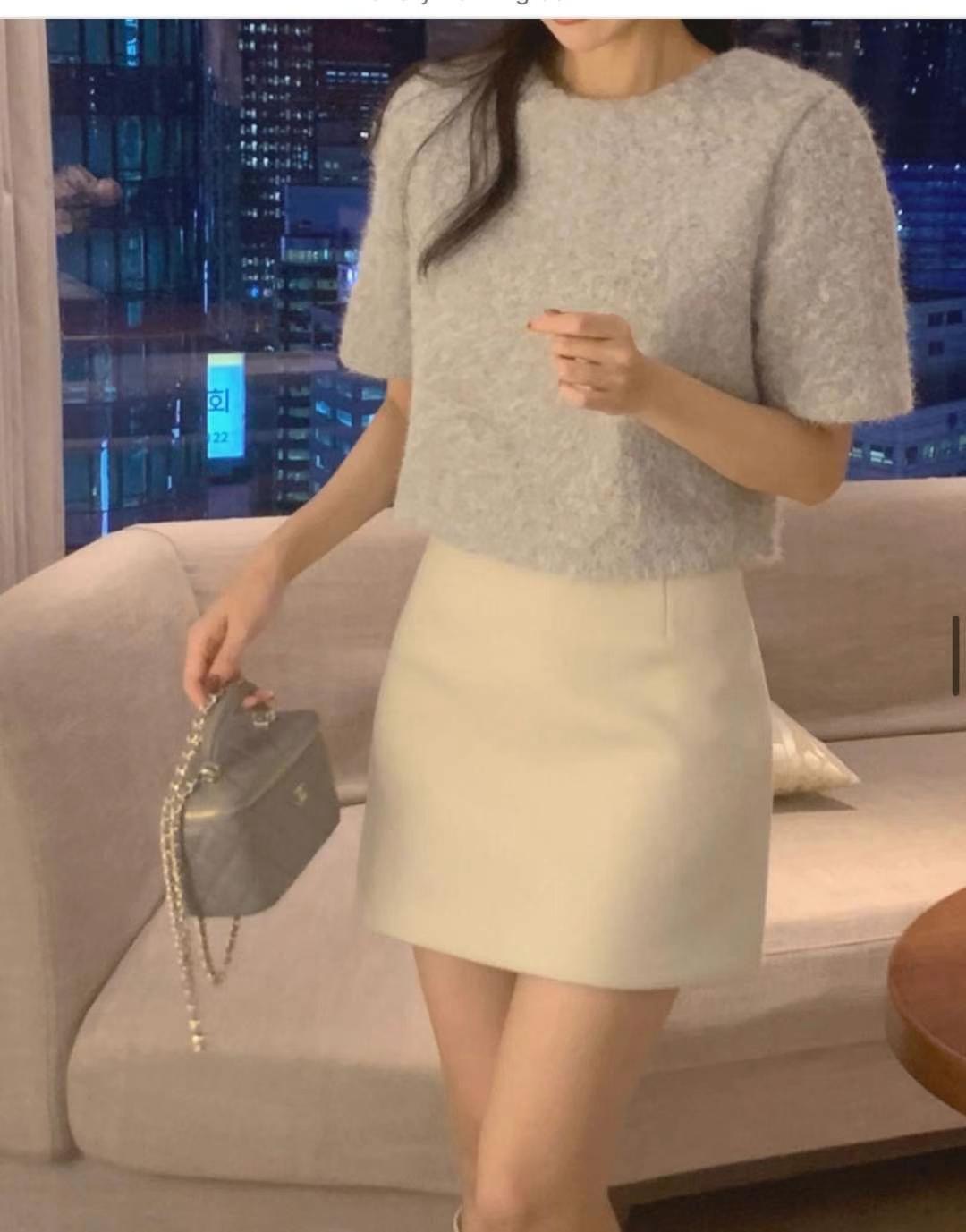 MY YOUNG韓國代購女裝新款職業人氣時尚真品熱賣25春夏針織衫MY YOUNG兩件起針織衫圖色2