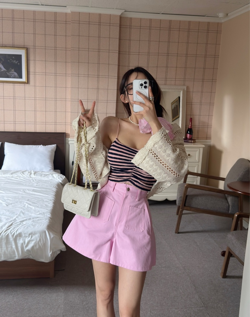 DENVER韓國直郵女士新款25春夏時尚真品人氣熱賣推薦吊帶背心DENVER吊帶/背心圖色3