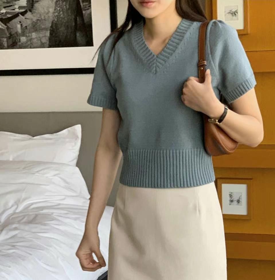 MY YOUNG韓國直郵女士新款推薦熱賣休閑職業人氣時尚針織衫MY YOUNG兩件起針織衫圖色2