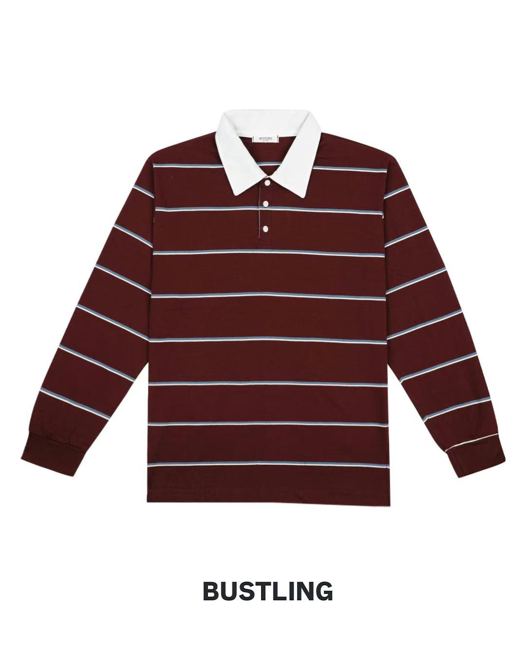 BUSTLING韓國代購女士新品25春夏休閑時尚熱賣真品職業長袖T恤BUSTLING長袖T恤圖色2