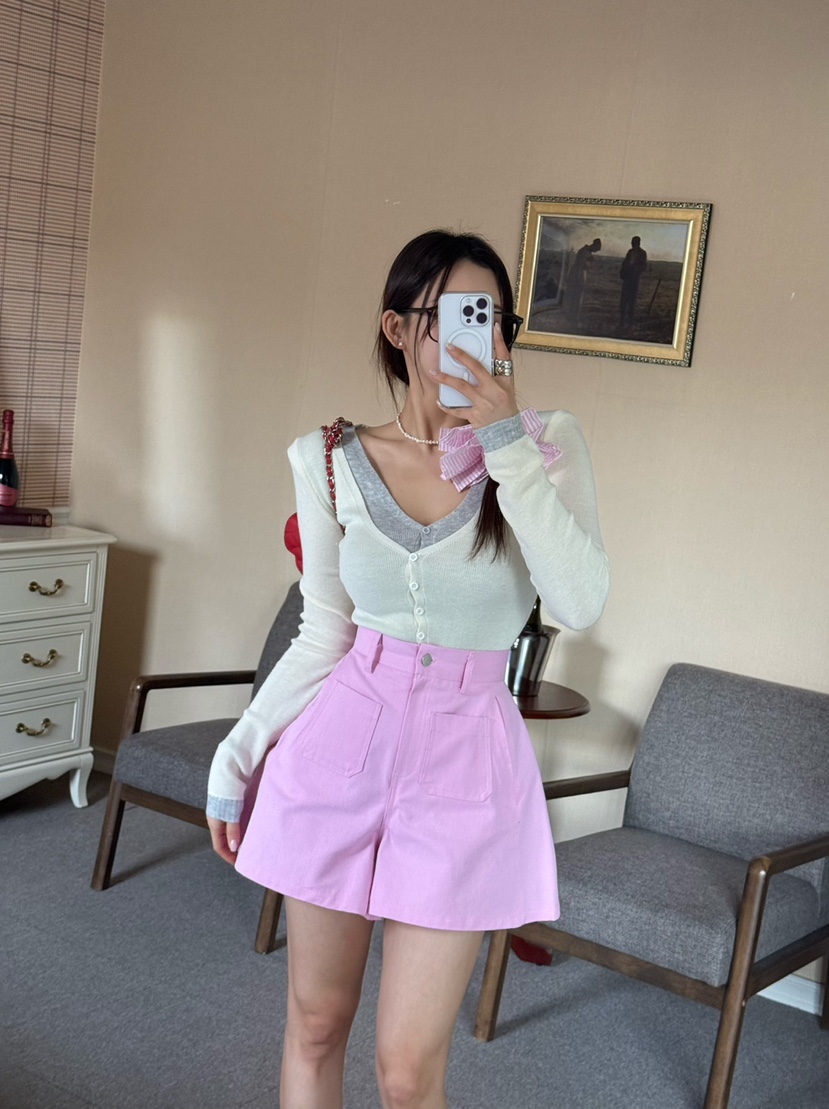 DENVER韓國代購女士新品時尚熱賣人氣真品推薦休閑職業長袖T恤DENVER長袖T恤圖色1