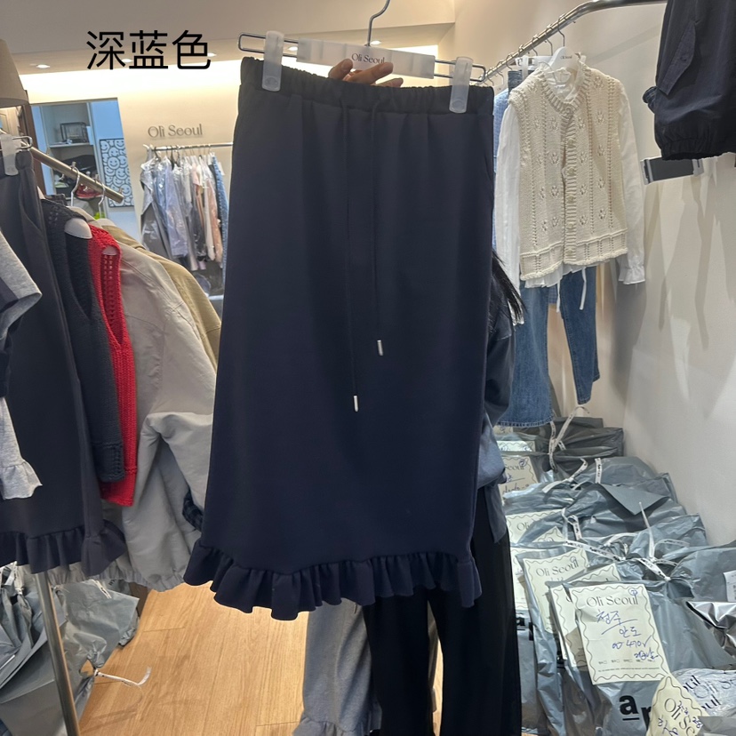OLI SEOUL東大門代購女士新款職業休閑25春夏真品時尚長裙OLI SEOUL長裙圖色2