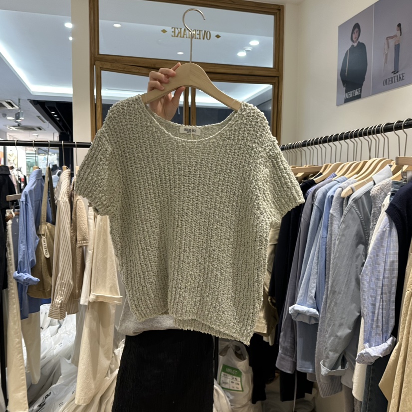 OVERTAKE東大門直郵女士新品真品推薦25春夏人氣熱賣針織衫OVERTAKE針織衫圖色2