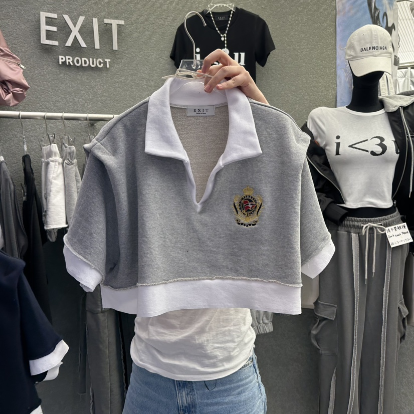 EXIT韓國直郵女士新品真品休閑職業推薦熱賣時尚人氣25春夏T恤EXITT恤