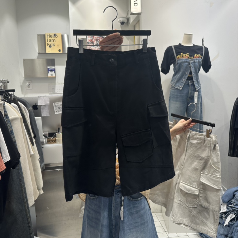 THE WEEKND東大門直郵女裝新款25春夏推薦人氣真品短褲工裝CLODE短褲圖色2