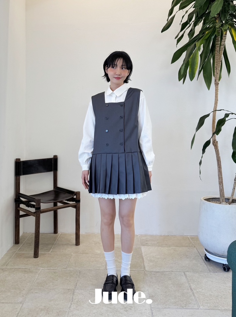HEYJUDE東大門實拍女裝新款25春夏熱賣人氣職業真品推薦連衣裙HEYJUDE連衣裙圖色2