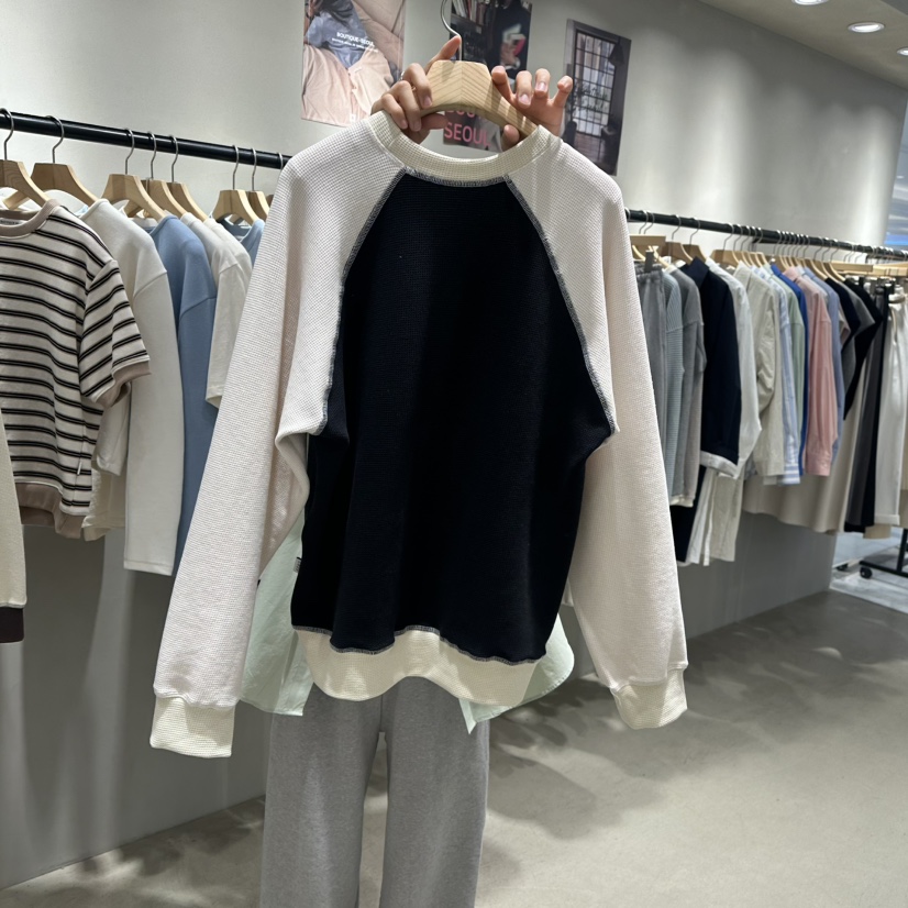 BOUTIQUE SEOUL-P東大門實拍女士新款休閑25春夏真品衛衣But ton/BOUTIQUE SEOUL衛衣