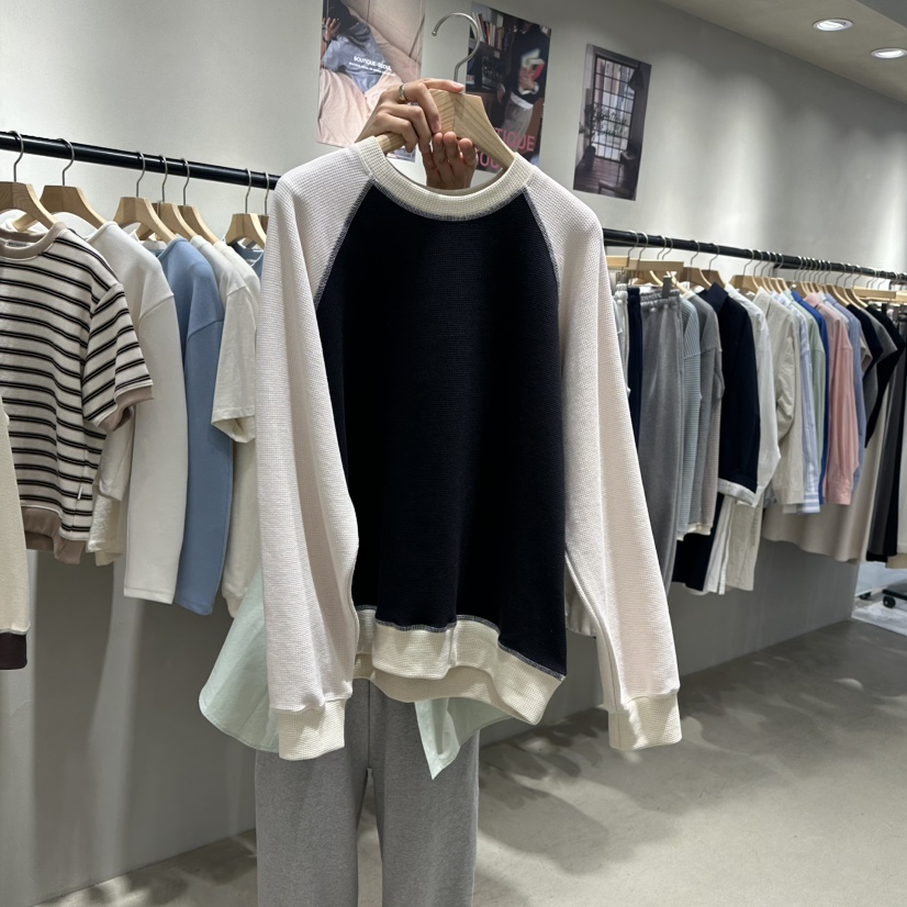 BOUTIQUE SEOUL-P東大門實拍女士新款休閑25春夏真品衛衣But ton/BOUTIQUE SEOUL衛衣圖色3