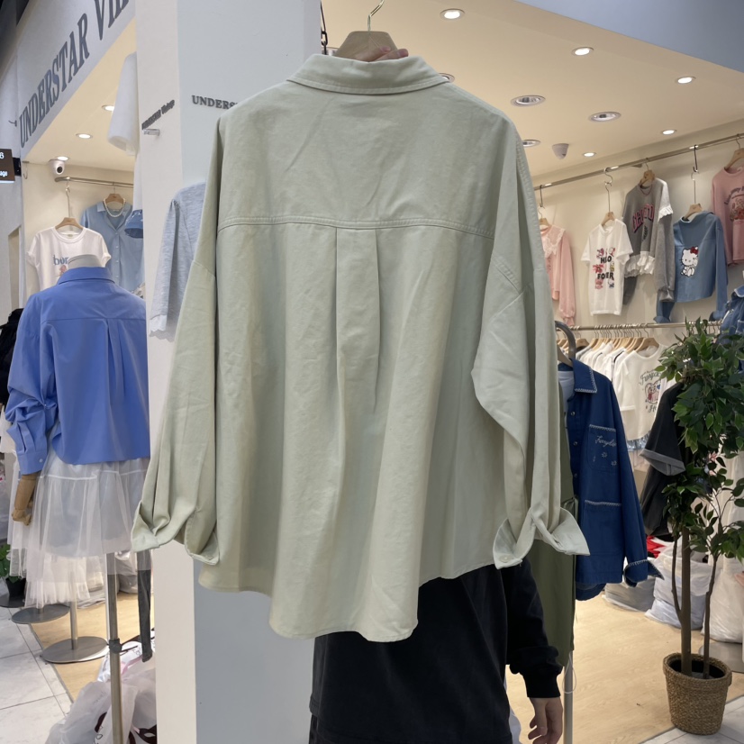 SYMPHONY東大門代購女裝新品真品休閑推薦襯衫蕾絲衫寬松牛仔SYMPHONY襯衫/蕾絲衫