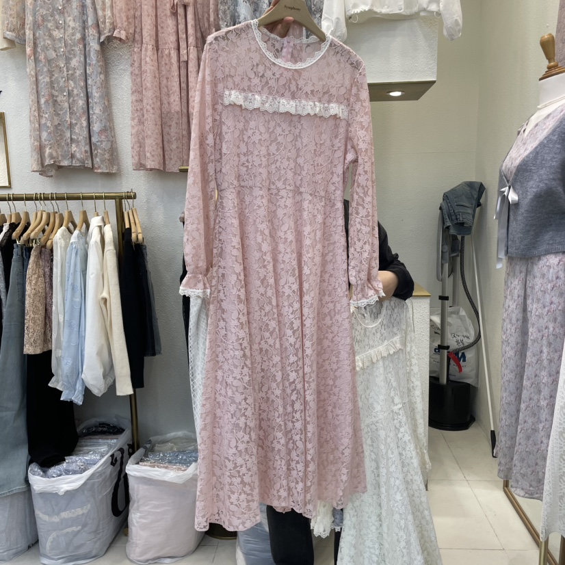 SYMPHONY東大門實拍女士新品熱賣休閑推薦時尚連衣裙含腰帶SYMPHONY連衣裙圖色3