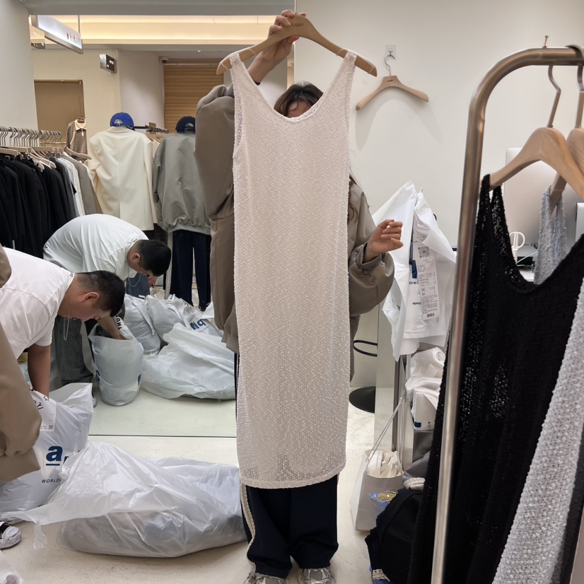 FLAUNT東大門實拍女裝新品人氣熱賣25春夏時尚休閑職業連衣裙FLAUNT連衣裙圖色3