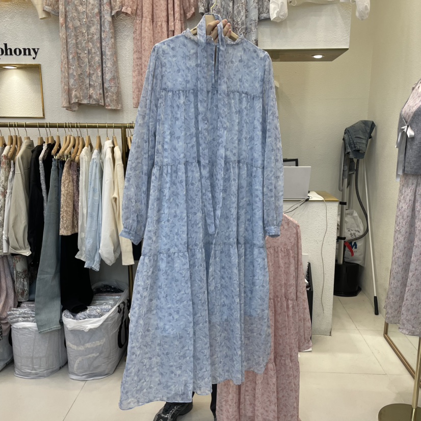 SYMPHONY東大門直郵女士新品休閑人氣推薦職業真品連衣裙V領SYMPHONY連衣裙