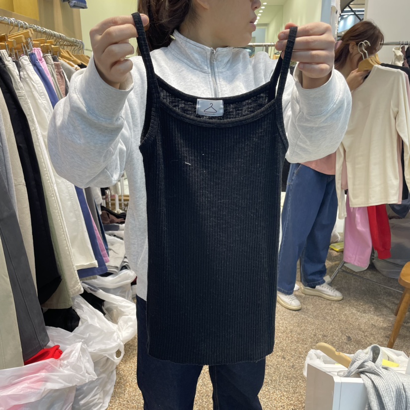 OTGEULY東大門代購女裝新品時尚真品職業熱賣人氣休閑吊帶背心OTGEULY/衣架牌吊帶/背心圖色2