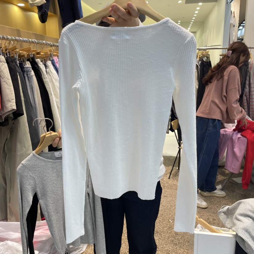 OTGEULY東大門實拍女裝新款時尚真品休閑推薦熱賣人氣長袖T恤OTGEULY/衣架牌長袖T恤