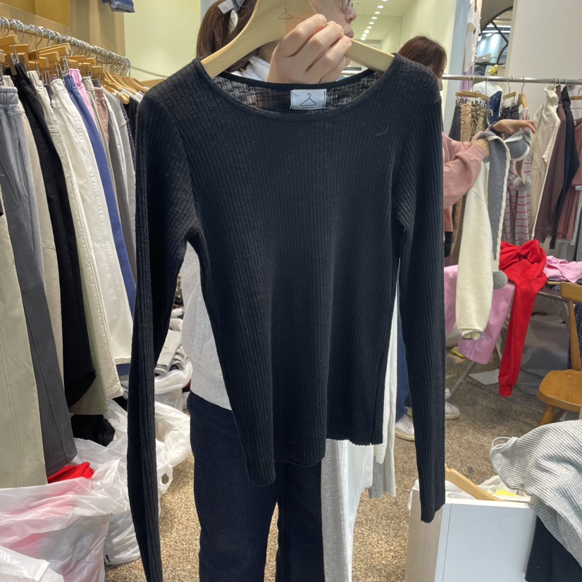 OTGEULY東大門實拍女裝新款時尚真品休閑推薦熱賣人氣長袖T恤OTGEULY/衣架牌長袖T恤圖色2