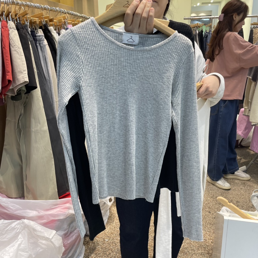 OTGEULY東大門實拍女裝新款時尚真品休閑推薦熱賣人氣長袖T恤OTGEULY/衣架牌長袖T恤圖色3