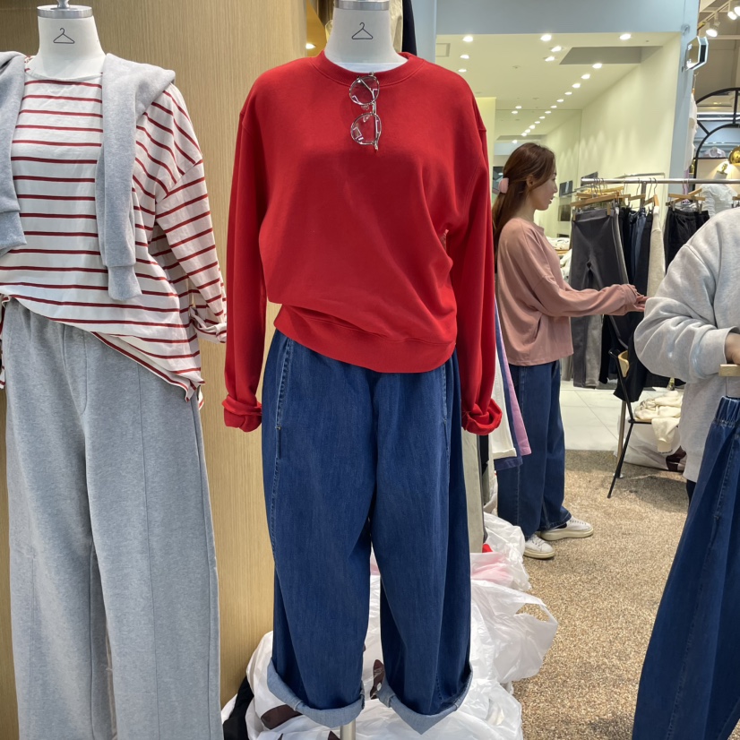 OTGEULY韓國直郵女士新品職業熱賣人氣休閑25春夏時尚牛仔褲OTGEULY/衣架牌牛仔褲