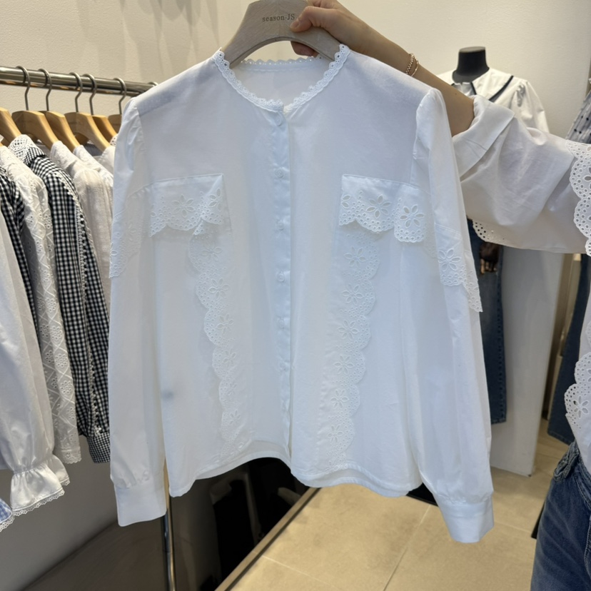 2nd B-S東大門代購女裝新品熱賣真品推薦休閑職業襯衫蕾絲衫2nd B-S襯衫/蕾絲衫圖色2