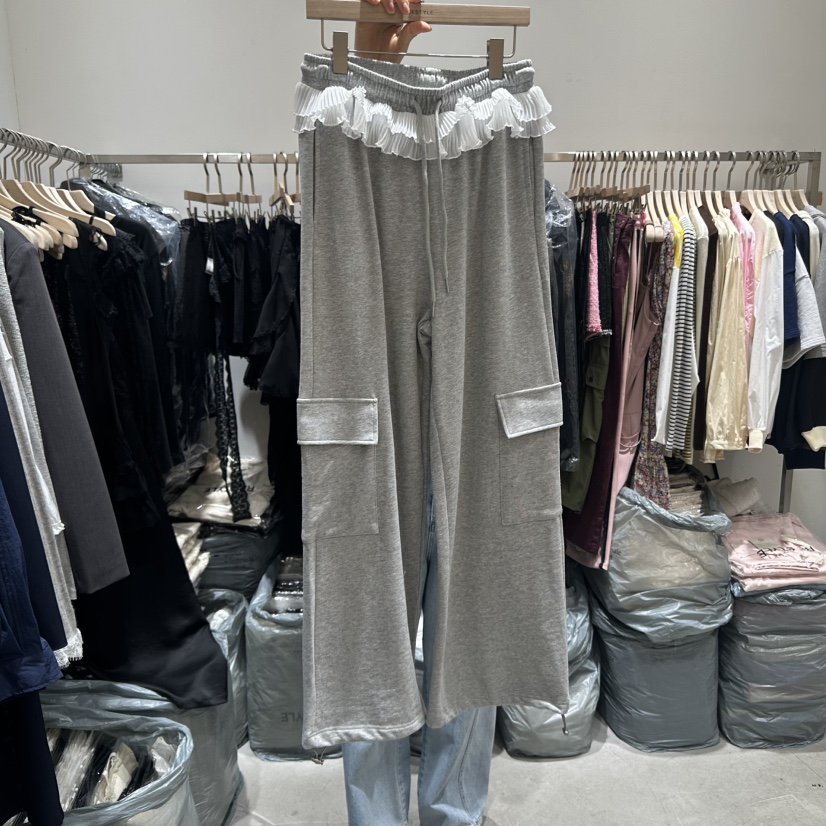 RE STYLE-Q東大門代購女裝新款推薦真品時尚休閑褲工裝褲RE STYLE休閑褲圖色1